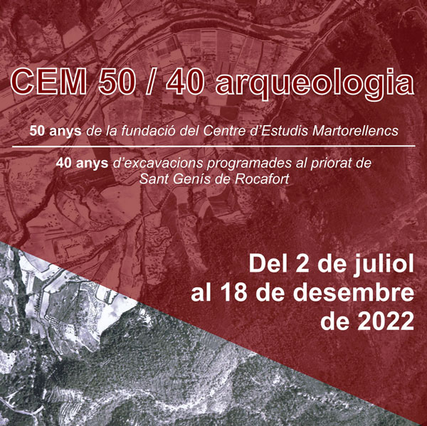 50 CEM / 40 arqueologia: visita comentada el 14 d’agost.